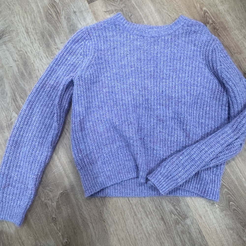 Rollas winter sweater cute- looks blue in light but purple